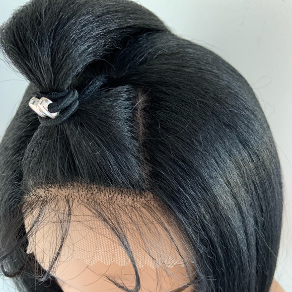 Versatile 4x4 Lace Front Synthetic Wig in Black for Daily Wear or Events - Picture 6 of 12